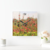  tuinbloem vierkante klok (Huis)