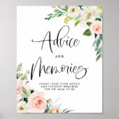 Tuinbloemen Advies en herinneringen Vrijgezellenfe Poster (Voorkant)