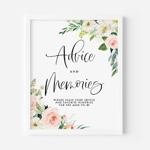 Tuinbloemen Advies en herinneringen Vrijgezellenfe Poster