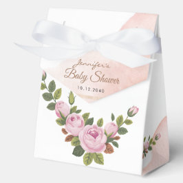 Tuinbloemen Baby shower gunstboxen Bedankdoosjes