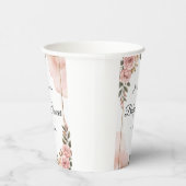 Tuinbloemen Baby shower Papieren Beker (Rechts)