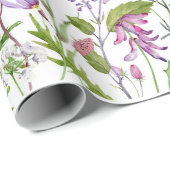  tuinbloemen bijen cadeaupapier (Rol Hoek)