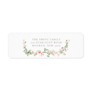 Tuinbloemen Bloem Retouradres Label