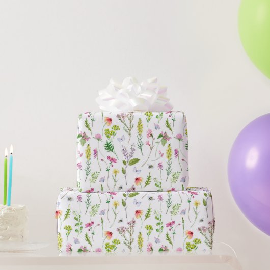 Tuinbloemen Bloemen Plantaardige Kunst Cadeaupapier (Feestgeschenken)