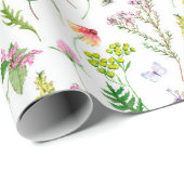 Tuinbloemen Bloemen Plantaardige Kunst Cadeaupapier (Rol Hoek)