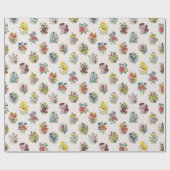 Tuinbloemen Cadeaupapier (Vlak)