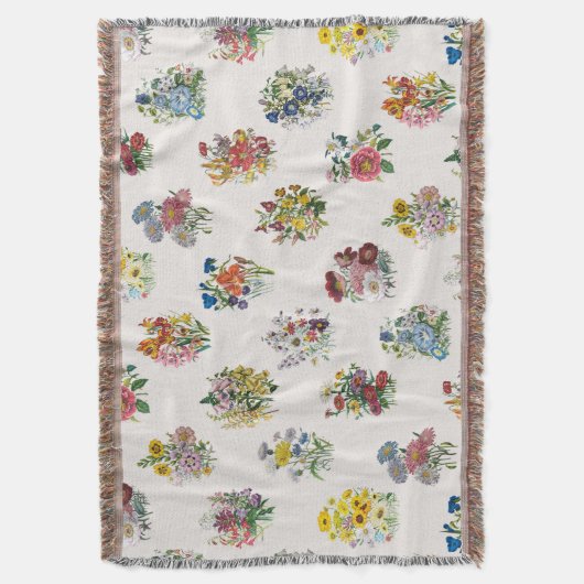 Tuinbloemen Deken (Voorkant Verticaal)