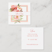 Tuinbloemen en Triple Lijst Visitekaartje (Voorkant / Achterkant)