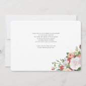 Tuinbloemen Foto Bruiloft / Jubileum Kaart (Achterkant)