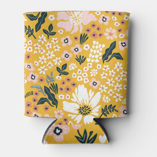 Tuinbloemen: geel  charme. blikjeskoeler (Voorkant)