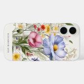 Tuinbloemen gepersonaliseerde naam Case-Mate iPhone case (Achterkant (horizontaal))