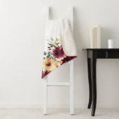 Tuinbloemen grens Dieprood en geel Sherpa Deken (In situ)