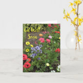 Tuinbloemen in bloei kaart (Gele Bloem)