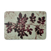 Tuinbloemen in Bordeaux Badmat (Voorkant)