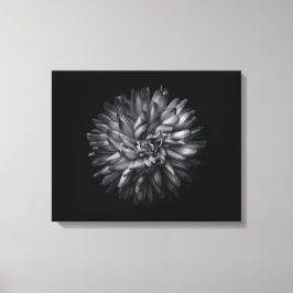 Tuinbloemen in zwart en wit 20 canvas afdruk