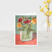 Tuinbloemen Kaart (Gele Bloem)