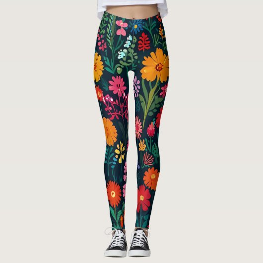 TUINBLOEMEN LEGGINGS (Voorkant)