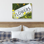 Tuinbloemen met vers afgesneden bloem 0753 canvas afdruk (Insitu (Slaapkamer))