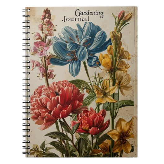  tuinbloemen notitieboek (Voorkant)