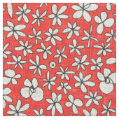 tuinbloemen rood stof (Close Up)