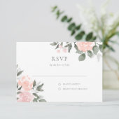 Tuinbloemen RSVP Kaartje (Staand voorkant)