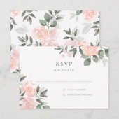 Tuinbloemen RSVP Kaartje (Voorkant / Achterkant)