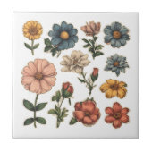  tuinbloemen tegeltje (Voorkant)