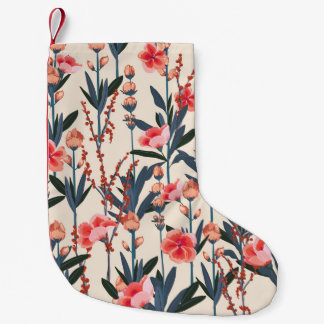 Tuinbloemen: tropische botanische Vintage Kleine Kerstsok