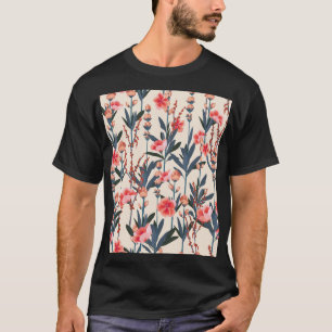 Tuinbloemen: tropische botanische Vintage T-shirt