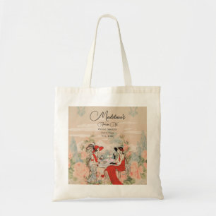 Tuinbloemen uit grootmoeders tijd Theetijd Bruidsd Tote Bag