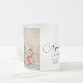 Tuinbloemen uit grootmoeders tijd Theetijd Bruidsm Matglas Koffiemok (Voorkant links)