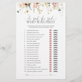 Tuinbloemen zei hij dat ze Vrijgezellenfeest spel