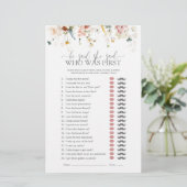 Tuinbloemen zei hij dat ze Vrijgezellenfeest spel (Staand voorkant)