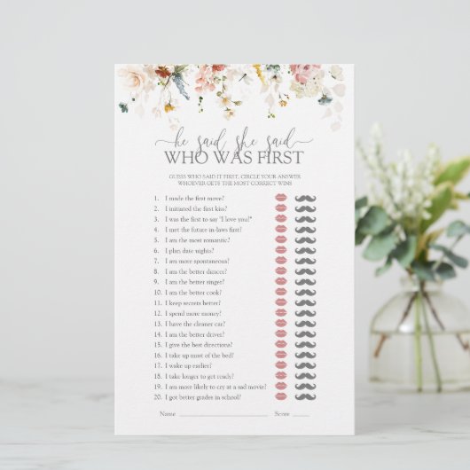 Tuinbloemen zei hij dat ze Vrijgezellenfeest spel (Staand voorkant)