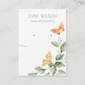 Tuinboardvlinder met oormerk Ketting Visitekaartje (Voorkant)