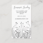 Tuinbocht Kunstbloemige Planten Wilde bloemen 5 Klantenkaartje (Achterkant)