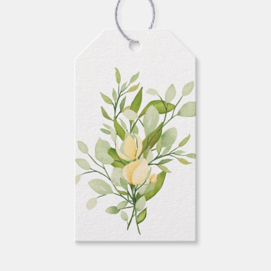 Tuinboer met Label met olievleisteen Cadeaulabel (Voorkant)