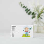 tuinboer visitekaartje (Staand voorkant)