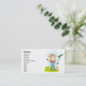 tuinboer visitekaartje (Staand voorkant)