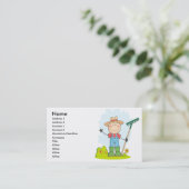 tuinboer visitekaartje (Staand voorkant)