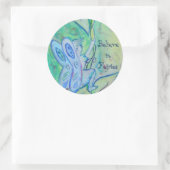 Tuinboerij met aangepaste decolletjes ronde sticker (Tas)