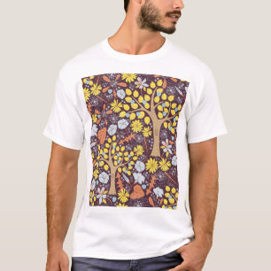 Tuinbomen, bloemen, appelmotief t-shirt