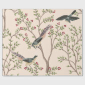  tuinboom, vogelbloem naadloos patroon cadeaupapier (Vlak)