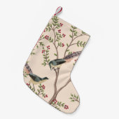 tuinboom, vogelbloem naadloos patroon kleine kerstsok (Voorkant (Hangend))