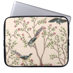  tuinboom, vogelbloem naadloos patroon laptop sleeve