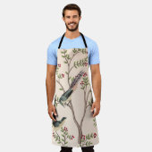  tuinboom, vogelbloem naadloos patroon schort (Gedragen)