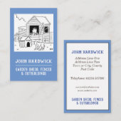 Tuinboten, hekken en andere gebouwen visitekaartje (Voorkant / Achterkant)