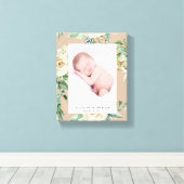 tuinboulevardfoto baby canvas afdruk (Insitu (Houten vloer))