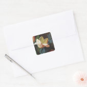 tuinbouw in Bloom, Victoriaans bloemen Vierkante Sticker (Envelop)