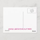 tuinbouw is een goede therapie en je krijgt tomate briefkaart (Achterkant)